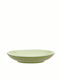 Espiel Stoneware Servierplatte Oval Keramik Green 22x16cm 1Stück