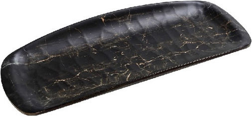 Espiel Black Wood Serving Platter Rectangular Black 20.5x8.5cm