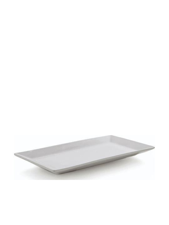 GTSA Doric Serving Platter Rectangular made of Porcelain White 28x14.5cm