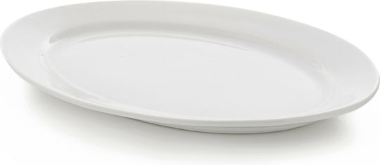 GTSA Serving Platter Oval made of Porcelain White 30x22cm