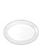 Oriana Ferelli Oval Porcelain Serving Platter Classic Stripes 17310/S White 36cm