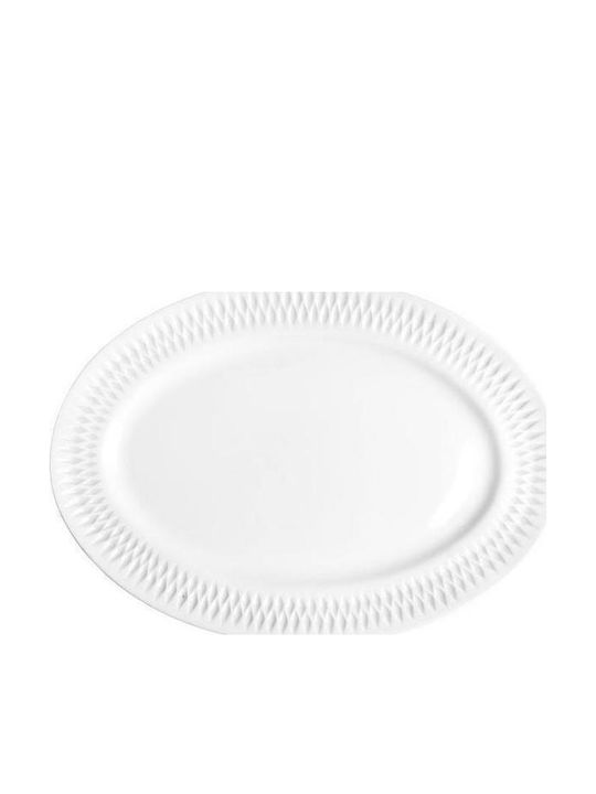 Oriana Ferelli Serving Platter Oval made of Porcelain White 25cm