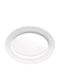 Bormioli Rocco Toledo Servierplatte Oval Glas Weiß 36x27cm 1Stück