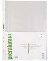 A&G Paper Plastic Sleeves for Documents A4 with Holes 10pcs 25965 Premium