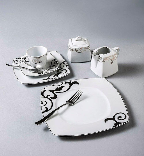 Cryspo Trio Garbo Cup Coffee Porcelain White 100ml