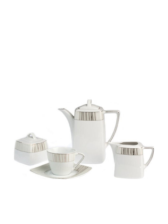 Cryspo Trio Linette Cup Tea Porcelain White 230ml