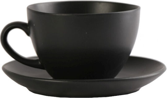 Espiel Jumbo Cup Coffee Porcelain Black 310ml