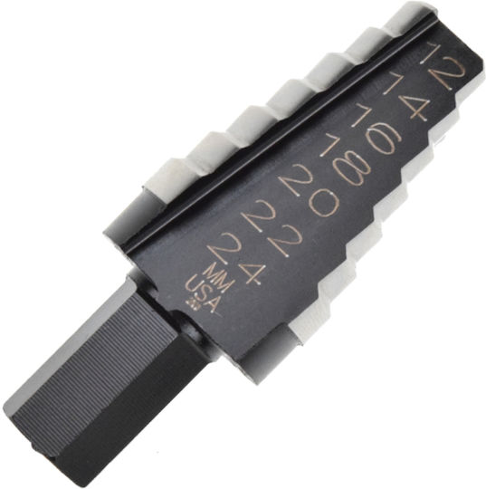 HSS Step Drill Bit Unibit 20mm Irwin 14-24mm x 2mm 6 Steps