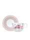 Ionia Countryside Set of Cups Coffee Porcelain White 6pcs