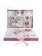 Fylliana Floral Set Tassen Tee Keramik Weiß 90ml 12Stück