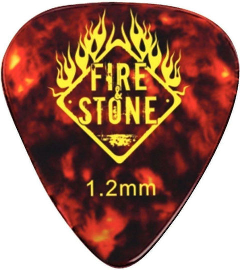 Fire & Stone Πένες Κιθάρας Celluloid Πάχους 1.20mm Σετ 12τμχ
