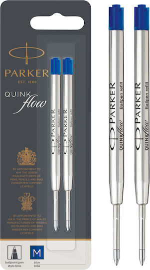 Parker Quinkflow 2 Replacement Ink for Pen Medium Blue