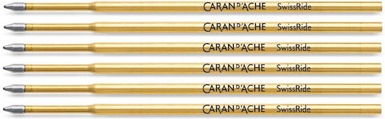 Caran D'ache 6 Replacement Inks for Medium Blue Pens