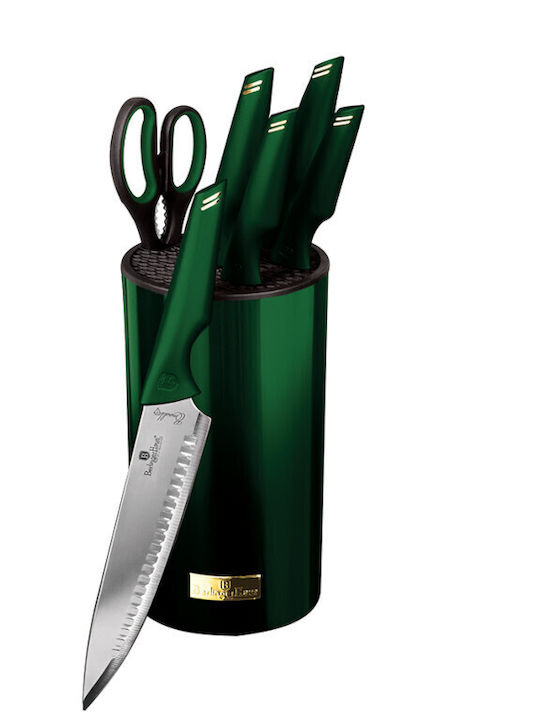 Berlinger Haus Knife Set with Block from Stainless Steel 6pcs