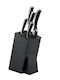 Carl Schmidt Sohn Knife Set with Block from Stainless Steel 20cm
