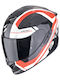 Scorpion Exo 1400 Evo II Scorpion Carbon Air Enko Black Red White Motorcycle Helmet Full Face ECE 22.06 with Sun Visor