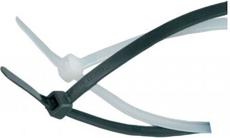 Mercury Legături Cablu Din Plastic 300mmx4.8mm În Culoare Neagră 100 Bucăți