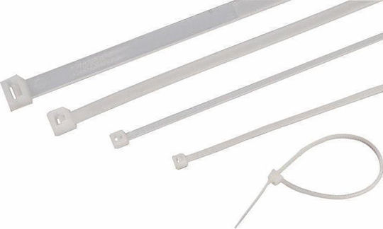 Eurolamp Plastic Cable Ties in White Color (50 pcs) (147-54014)