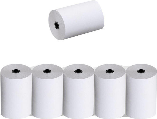 Justnote Cash Register Paper Tape W80xD80mm 48gr/m² 5pcs