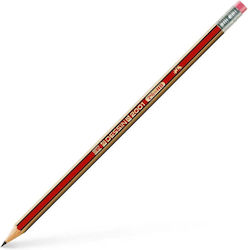Faber-Castell Dessin 2001 Σετ 12 Μολύβια HB με Γόμα Κόκκινα