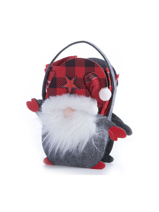 Nef-Nef Homeware Christmas Basket Weihnachtliche Handtuch Stoff Rot L45xB65cm.