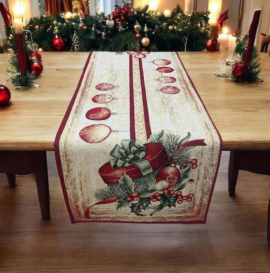 Linea Home Noel Cire Комплект Коледни Покривки Тичър Червен 2бр