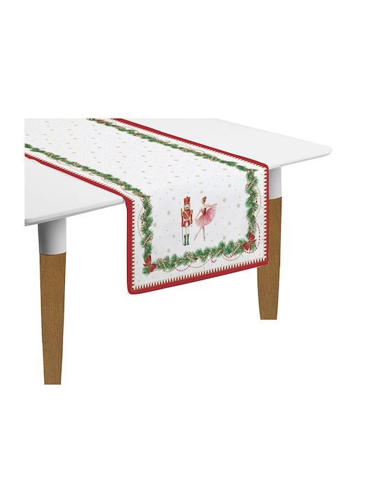 Easylife Christmas Tablecloth Runner Fabric Multicolour L45xW140cm.