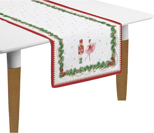 Easylife Christmas Tablecloth Runner Fabric Multicolour L45xW140cm.
