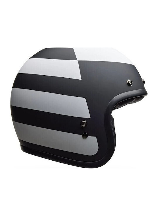 Bell Custom 500 Parlor Matte Black/White Κράνος...