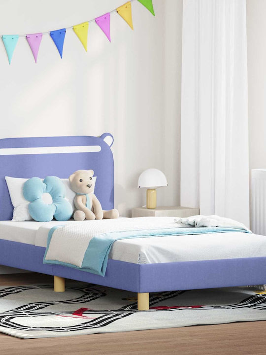 Kinderbett Einzel Blau für Matratze 84x208cm