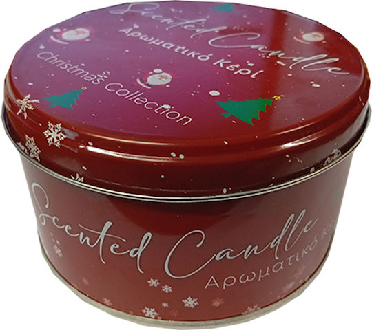 Erycandles Scented Candle Spicy Pumpkin Metal Box 12x7 Cm Red