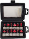 Xt60647064012 Set 12 Router Bits Different Profile Shanks In Plastic Case D 8 Xt60647064012