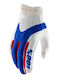 100% iTrack Summer Men's Motocross Gloves White / Blue