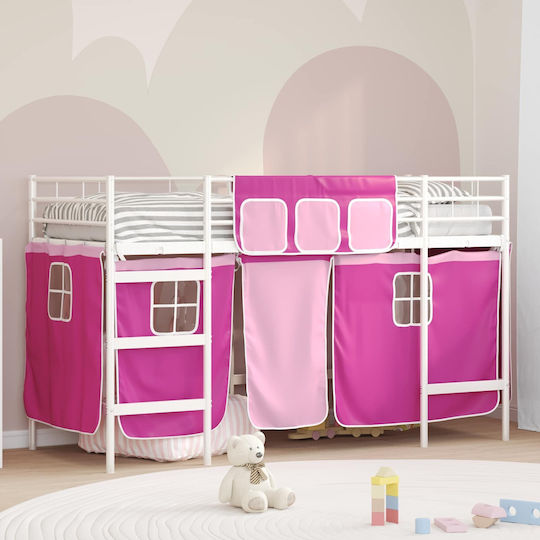 Kids Bed Loft Semi Double White for Mattress 116.5x196cm