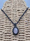 Macrame Necklace Pink Quartz Handmade Semi-Precious Stone Jewelry