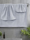 Lino Home Bath Towel Set 3pcs Wavie Light Grey Weight 450gr/m²