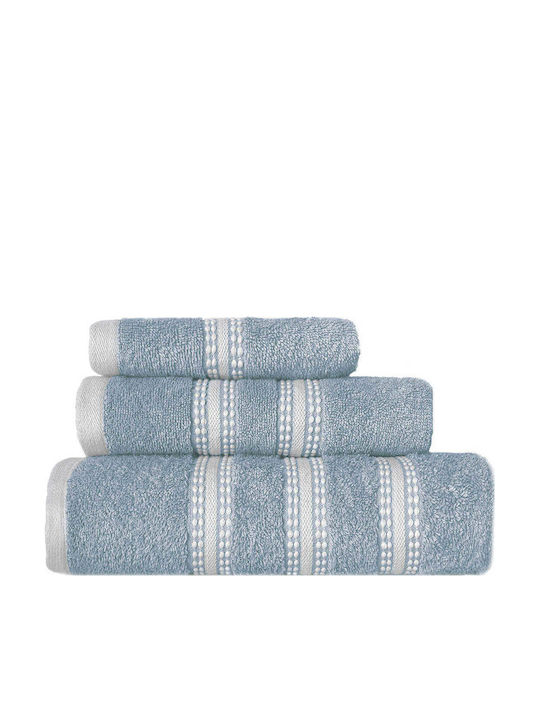 Nef-Nef Homeware Set of Bath Towels 3 pcs Promise Dusty Aqua