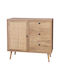 Sideboard Oslo made of Wood with Drawers Sonoma Shade 85x39x79cm