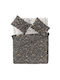 Saint Clair Duvet Cover Set Cotton Queen with 2 Pillowcases 225x245 Golden