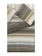 Saint Clair Cotton Duvet Cover Set 225x245cm Extra Large with 2 Pillowcases Cocoa