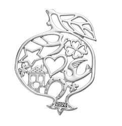 Decorativ Metalic Rodii De Rodie 6.5x9cm M2026/...