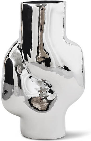 HK Living Vază Din Sticlă Transparentă 20x15xÎnălțime 32.5cm