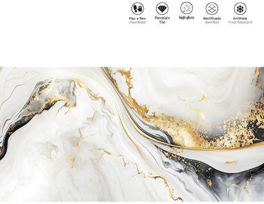 LV Granito Fliese Boden / Wand Innenbereich 120x60cm Gold