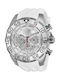 Invicta Speedway Мъжки Часовник 50mm На Батерия С Бяла Каучукова Каишка