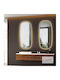 Luminor Bathroom Mirror Led with Bluetooth 50x110cm Black