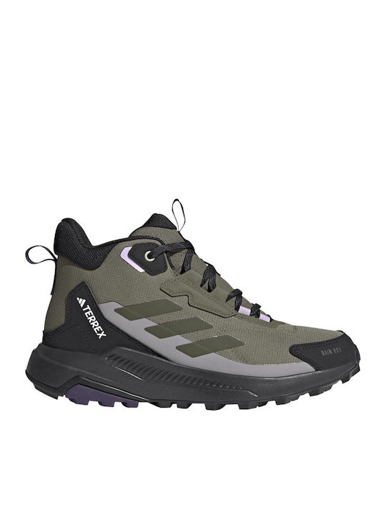 adidas Terrex Anylander Mid Rain.rdy Women's Hiking Boots Waterproof Green