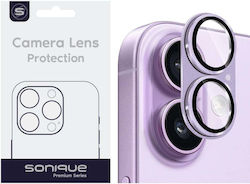 Sonique Lens Full Protecție Cameră Cadru metalic Transparent pentru Apple iPhone 17