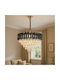 Alista Home Πολυέλαιος 7xE14 Ø49cm με Κρύσταλλα Χρυσός AT1CT-IM1P-HT2L-CC900/500