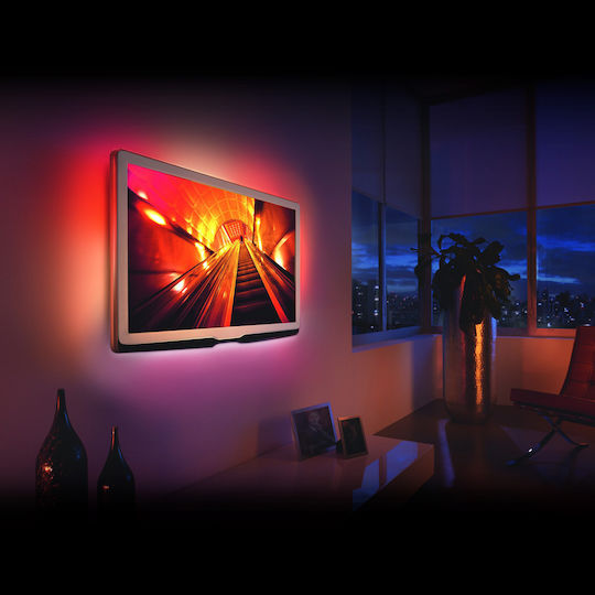 Alista Home Rezistent la apă Bandă LED Pentru televizor USB 5V RGB Lumină 0.9m Tip SMD5050 cu Sursă de alimentare & Telecomandă