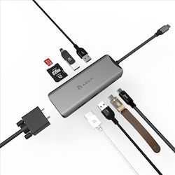 Adam Elements Casa HUB A09 USB-C Dockingstation mit HDMI 4K PD Ethernet